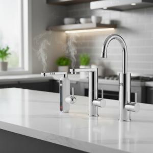 InstantprincElectric-Chauffage Rapide en Acier Inoxydable, Température Constante Morte, Cuisine Domestique