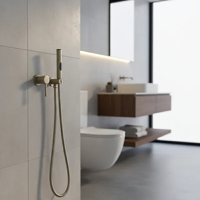 Robinets de douche de Bidet en Nickel brossé
