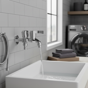 Robinet de Machine à Laver à Double Extrémité en Laiton, Wild à 4 Points, Balai à Franges, Piscine, Accessoires Multifonctionnels, 6 000 Ans Robinet de Machine à Laver à Double Extrémité en Laiton, Wild à 4 Points, Balai à Franges, Piscine, Accessoires Multifonctionnels, 6 000 Ans