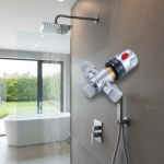 Vanne de mélange thermostatique en laiton Standard 1/2, accessoires de salle de bains, vanne à cartouche thermostatique de remplacement pour robinet mitigeur