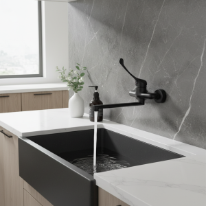 Torayvino-Robinet de centre commercial froid et chaud monté sur le pont, robinet de ark HOBasin à longue poignée en laiton noir 256, hygiène médicale F/05 et ets Torayvino-Robinet de centre commercial froid et chaud monté sur le pont, robinet de ark HOBasin à longue poignée en laiton noir 256, hygiène médicale F/05 et ets