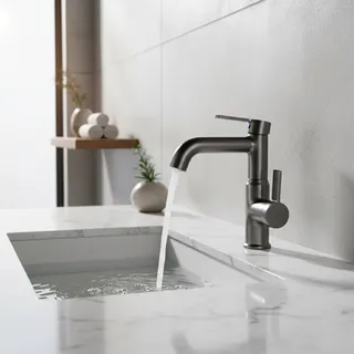 Robinet de salle de bains rotatif en laiton