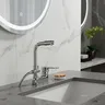 Robinet de douche de lavabo chromé