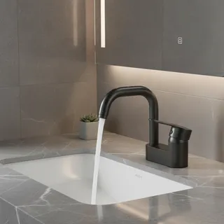 Robinet de salle de bain double trou pour une utilisation chaude et…