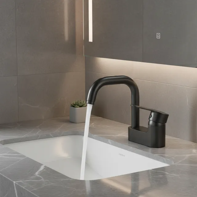 Robinet de salle de bain double trou pour une…