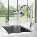 Robinet cascade pressurisé universel rotatif, artefact d&rsquo;eau Anti-bon marché, extension de robinet chaud et froid pour cuisine domestique