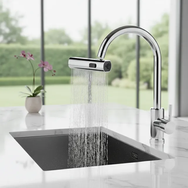 Robinet cascade pressurisé universel rotatif
