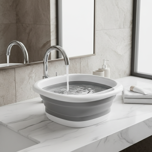 Lavabo pliant Lavabo polyvalent Lavabo pliable suspendu léger pour évier de camping et outil de nettoyage d’éviers RV Lavabo pliant Lavabo polyvalent Lavabo pliable suspendu léger pour évier de camping et outil de nettoyage d’éviers RV