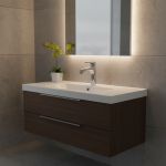 Plan chaud et froid monotrou, ark de salle de bain, salle de bain à domicile