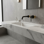 Robinet de lavabo noir mat, robinet d&rsquo;évier de salle de bains en laiton blanc, mitigeur mural noir, robinet d&rsquo;eau d&rsquo;évier à poignée unique