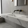 Robinet de lavabo noir mat