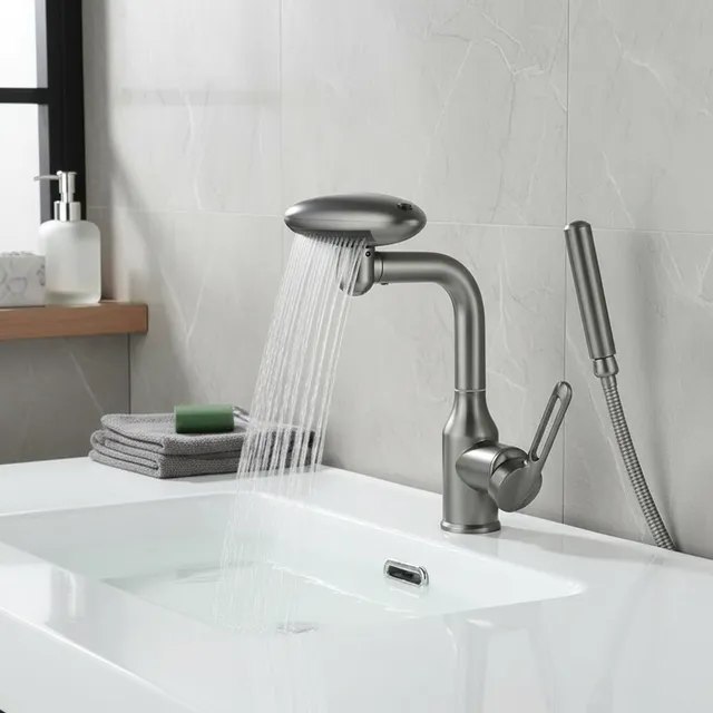 Robinet de lavabo cascade multifonctionnel