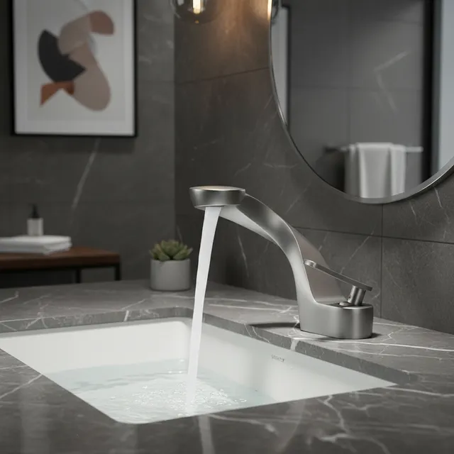 Robinet de Cascade Froide et Chaude en Laiton Chromé