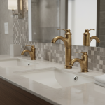 Robinet d&rsquo;eau chaude et froide monté sur pont à poignée unique, robinet d&rsquo;évier de navire antique, bassin en laiton, centre commercial, ZR243