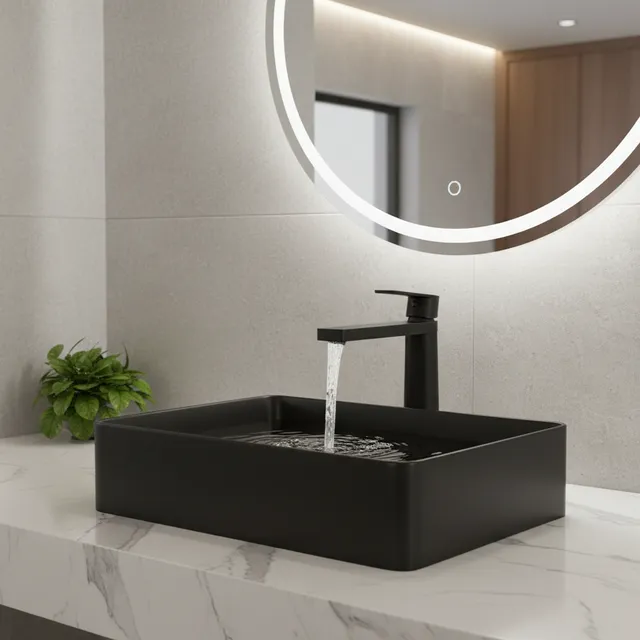 Tuqiu Robinet de lavabo Robinet de salle de bains en…