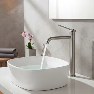 Mélangeur d'eau froide et chaude à poignée unique