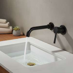 HOBasin-Robinet d’Évier Mural, Bec Rotatif Dissimulé, Eau Froide et Chaude, pour Centre Commercial HOBasin-Robinet d’Évier Mural, Bec Rotatif Dissimulé, Eau Froide et Chaude, pour Centre Commercial