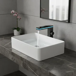 Robinet de Lavabo en Laiton Intelligent à Affichage Numérique LED