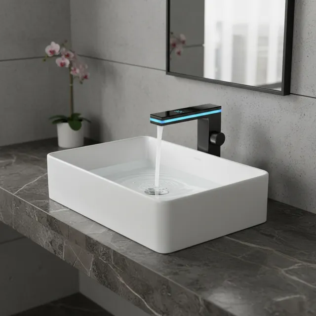 Robinet de Lavabo en Laiton Intelligent à Affichage…