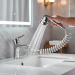 Vanne de dérivation universelle pour robinet de lavabo, avec pomme de douche, salle de bains, cuisine, adaptateur de robinet, ensemble de séparation, ensemble de douche à dérivation d&rsquo;eau