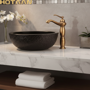 HOTall Bassin Antique Bronze Laiton centre commercial Massif Cuivre Luxe Europe style Robinet torneiras 138 banheiro grue YT-5062