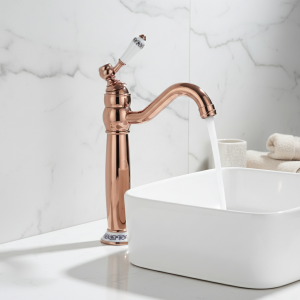 EllMAIDI-Robinet Rétro à Levier Unique, Or Rose, 360 Comcussion, Banheiro Torneira, Eau Chaude et Froide, Centre Commercial EllMAIDI-Robinet Rétro à Levier Unique, Or Rose, 360 Comcussion, Banheiro Torneira, Eau Chaude et Froide, Centre Commercial