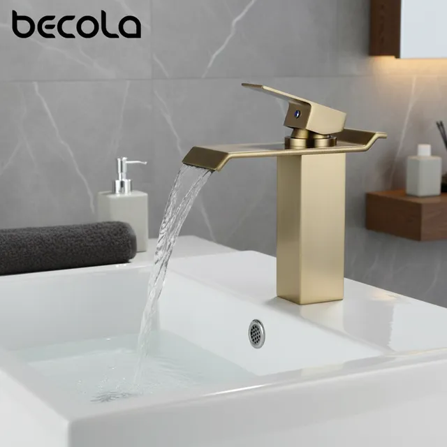 Mitigeur lavabo cascade monocommande acier inox brossé…