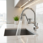 Acier inoxydable universel 1080 ° Bras robotique pivotant, Extension de robinet, aérateur, extension de robinet d&rsquo;évier de cuisine, Mode débit d&rsquo;eau 2