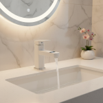 Robinet de lavabo robinet à température contrôlée pour salle de bains affichage numérique mitigeur chaud et froid robinets de salle de bains montés sur le pont