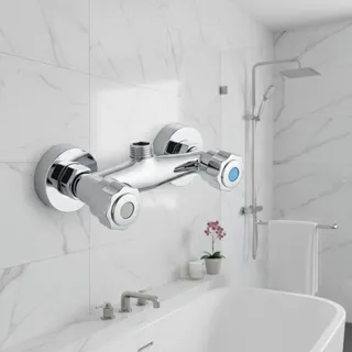 Robinet de salle de bains à Double douche