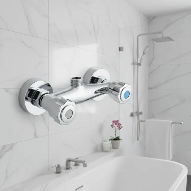 Robinet de salle de bains à Double douche