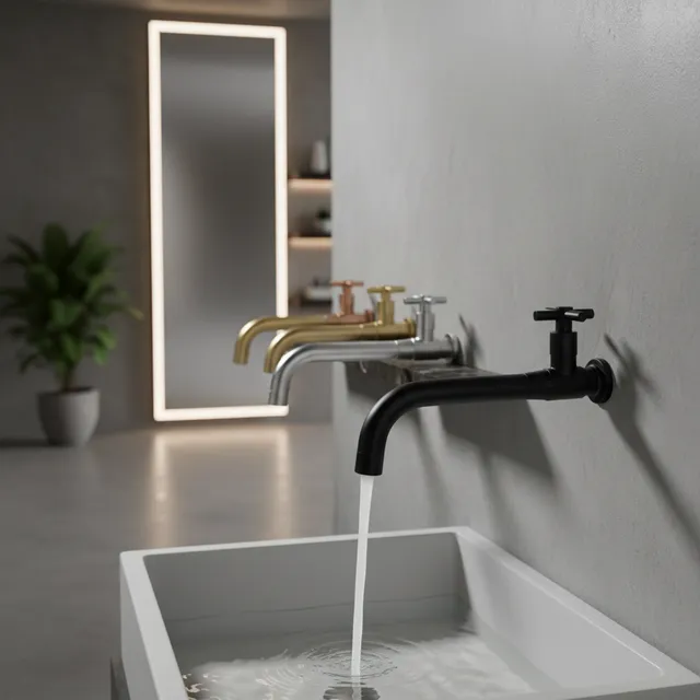 Robinet de lavabo mural
