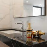 Valves de robinet de remplacement en céramique et laiton, cartouche universelle 1/2 pièces avec noyau de Valve tout en cuivre, anti-fuite pour robinets de salle de bains