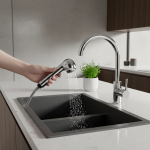 Robinet mitigeur de remplacement pour évier, cuisine, salle de bains, robinet extractible, nouvelle tête de réglage de pulvérisation, douche réglable, accessoire anti-éclaboussures