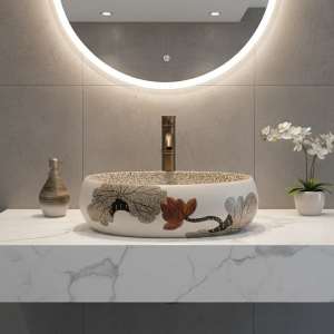 Lavabo 48x36x15cm, lavabo De salle De bains De Style moderne Jing De Zhen pour laver les mains et le visage, Design minimaliste personnalisé Lavabo 48x36x15cm, lavabo De salle De bains De Style moderne Jing De Zhen pour laver les mains et le visage, Design minimaliste personnalisé