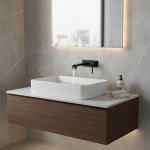 Robinet de lavabo mural en laiton à poignée unique, accessoires de salle de bains Hotal, bain d&rsquo;eau froide unique, robinets d&rsquo;évier noirs et argentés