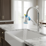 Robinet filtre à eau d&rsquo;évier, universel 360 °   Purificateur d&rsquo;eau de robinet rotatif, filtre de montage de robinet pour cuisine salle de bains