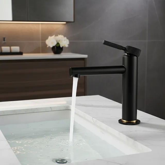 Robinet de salle de bains d'eau chaude et froide
