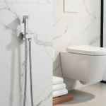 Robinet de Bidet de toilette à main chromé, douche de Bidet en acier inoxydable, douche hygiénique murale, nettoyeur d&rsquo;eau froide uniquement pour femme