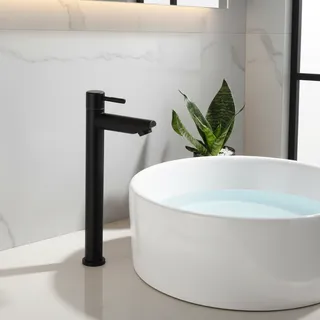 Robinet lavabo acier inoxydable. Eau froide simple