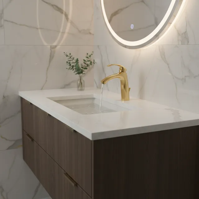 Robinet de lavabo de salle de bains en laiton massif…