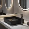 Robinet de lavabo en laiton gris