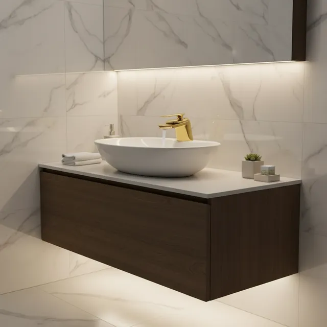Mitigeur lavabo monocommande monotrou bec cascade design…