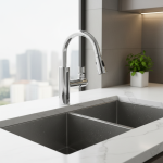 Robinet cascade de cuisine, Extension pivotante à 3 modes avec buse anti-éclaboussures, accessoire d&rsquo;évier universel multifonction, nouvelle collection