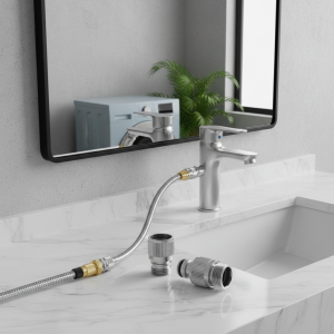 Connecteur rapide de robinet d&rsquo;évier, adaptateur de robinet pour raccord d&rsquo;évier, adapté aux tuyaux de douche, aux tuyaux de jardin et aux Machines à laver