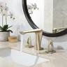 Mitigeur lavabo trois trous bec cascade…