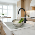 Panier de lavage de légumes et de riz, passoire, bol en acier inoxydable, accessoires de lavabo, panier de vidange pour la cuisine