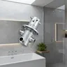 Vanne thermostatique laiton chromé encastrée trois voies… – vue 1