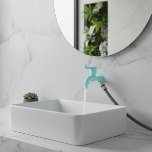 Robinet de lavage mural ABS, connecteur rapide 3/4 « 1/2 », tuyau d’eau en plastique, robinet simple refroidi pour balcon de jardin Robinet de lavage mural ABS, connecteur rapide 3/4 « 1/2 », tuyau d’eau en plastique, robinet simple refroidi pour balcon de jardin