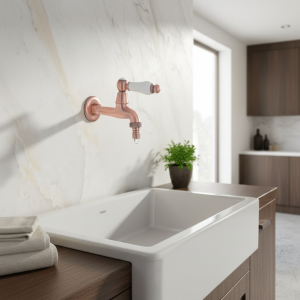 Robinet de cuisine en cuivre rouge antique à une poignée, montage mural, blanchisserie, salle de bain, vadrouille, eau, jardin, machine à laver, Aav325 Robinet de cuisine en cuivre rouge antique à une poignée, montage mural, blanchisserie, salle de bain, vadrouille, eau, jardin, machine à laver, Aav325